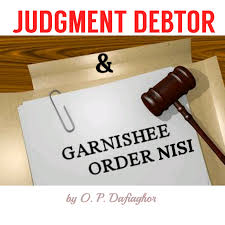 Once an individual or business outfit runs into bad debt, which the creditor does not want to forfeit or cancel and in essence wants to recover back his debt from the debtor, the most appropriate and recommended legal means to recover the debt is to approach the law court for redress. The creditor usually initiates court action against the debtor for recovery of the loan sum or money owed the creditor and upon obtaining judgment in favour of the creditor, the process of garnishment of account of the judgment debtor is usually set in motion.